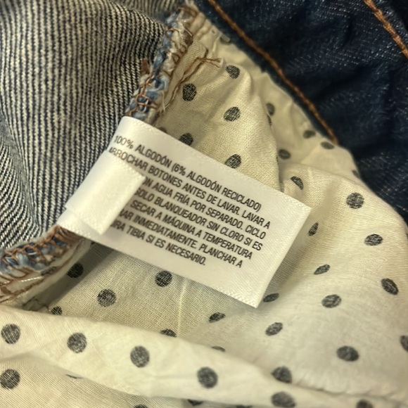 Kate Spade Large Hem Wide Leg Dark Wash Cropped Jeans Size 6 New - Picture 10 of 10